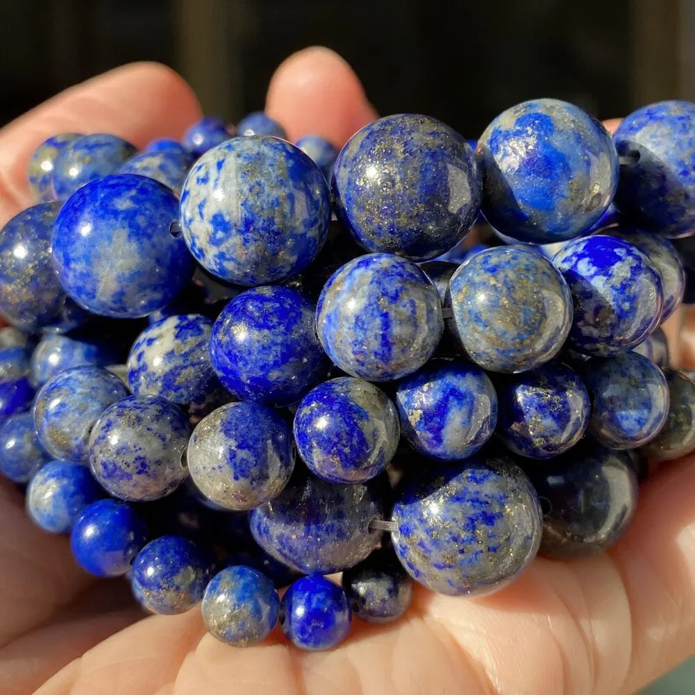 Natural Stone Beads 6Mm Green Malachite Lava Amethyst Lapis Lazuli Rose Quartz Beads for Jewelry Making DIY Bracelet Necklace