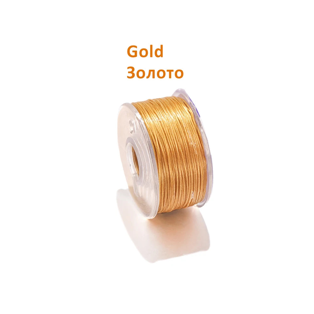 50Yards/Roll Special Coated Nonelastic Beading Threads Seed Beads Cord Thread for DIY Bracelets Necklace Jewelry Making Supplies