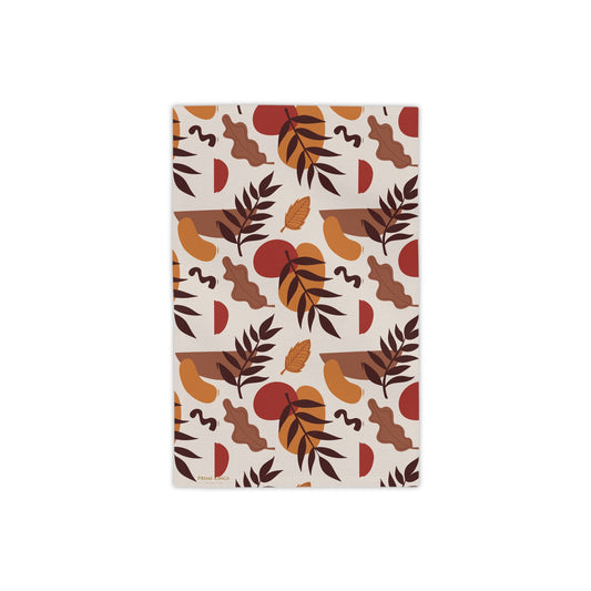 Boho Leaves Beach Towel, Tropical Poolside Towel, Summer Vibes Towel, Floral Decor Towel, Vacation Essential