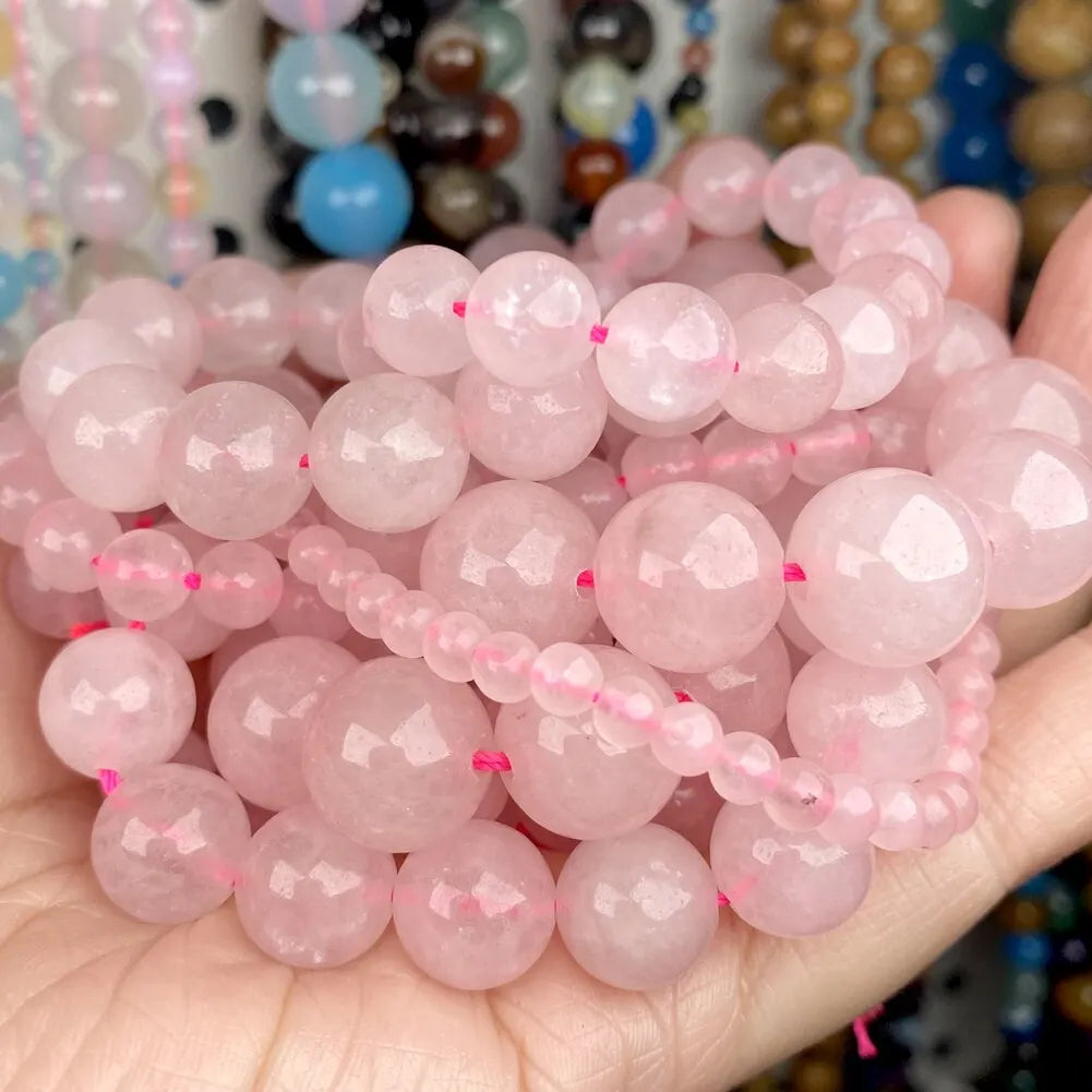Natural Stone Beads 6Mm Green Malachite Lava Amethyst Lapis Lazuli Rose Quartz Beads for Jewelry Making DIY Bracelet Necklace