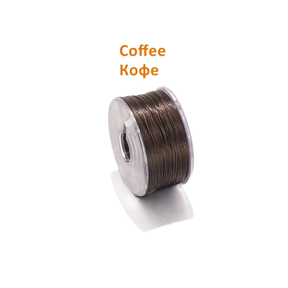 50Yards/Roll Special Coated Nonelastic Beading Threads Seed Beads Cord Thread for DIY Bracelets Necklace Jewelry Making Supplies